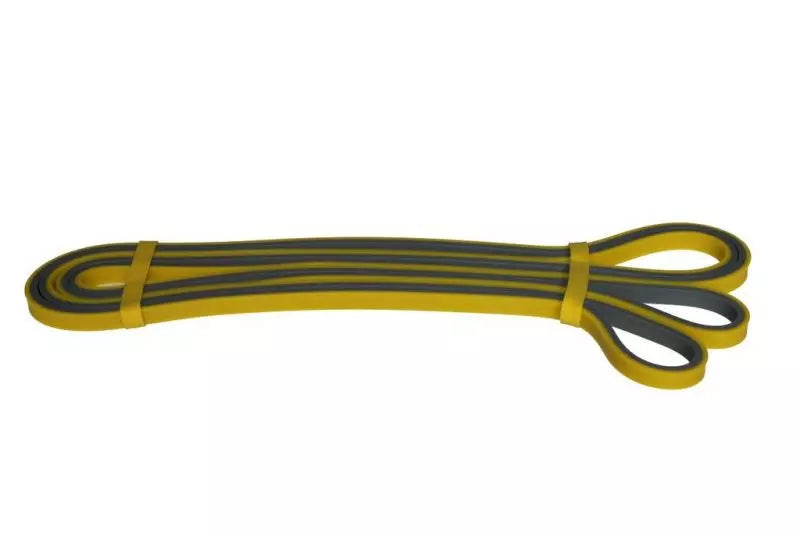 Katsudo Flexband bandă de antrenament foarte ușoară, galbenă-gri