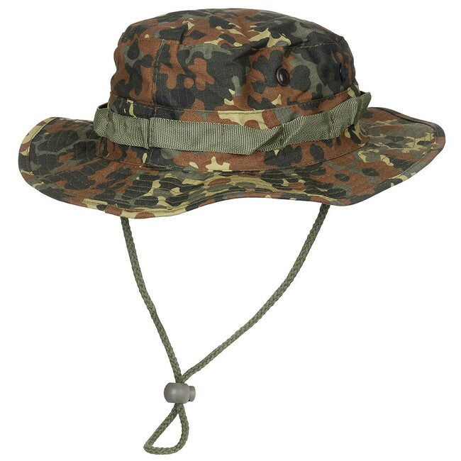 MFH GI Bush pălărie americană Rip stop cu șnur, BW camo