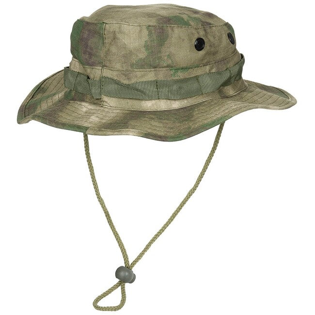 MFH GI Bush pălărie americană Rip stop cu șnur, HDT-camo FG