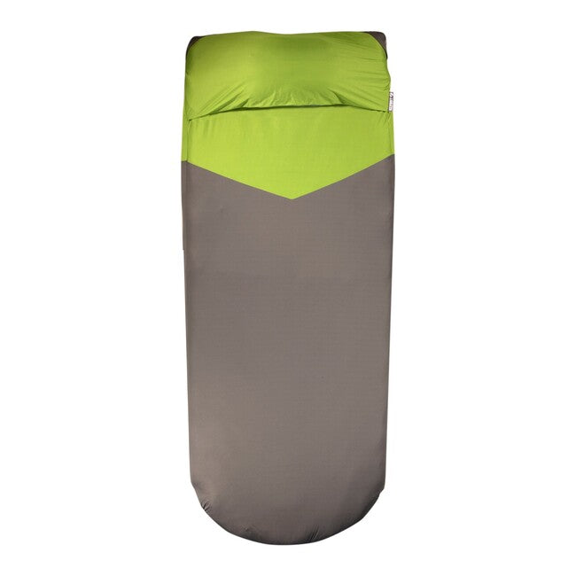 Klymit Luxe V Sheet XL husă de protecție pentru saltea, verde-gri