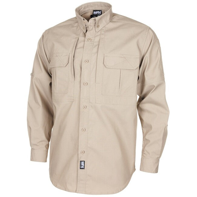 MFH Professional Attack tricou cu mânecă lungă tratat cu teflon, khaki