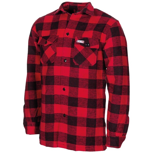 Fox Outdoor cămașă de lemnă flanelă, roșie-negru