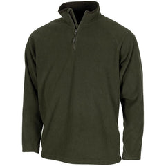 MFH Troyer tricou fleece cu mânecă lungă, OD green