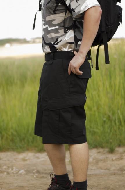Helikon-Tex CPU pantaloni scurți Rip-Stop, negri