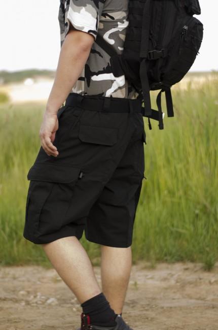 Helikon-Tex CPU pantaloni scurți Rip-Stop, negri