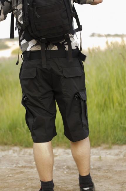 Helikon-Tex CPU pantaloni scurți Rip-Stop, negri