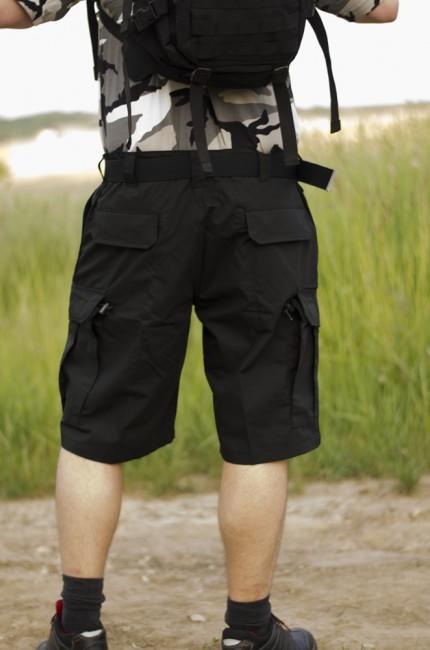 Helikon-Tex CPU pantaloni scurți Rip-Stop, negri