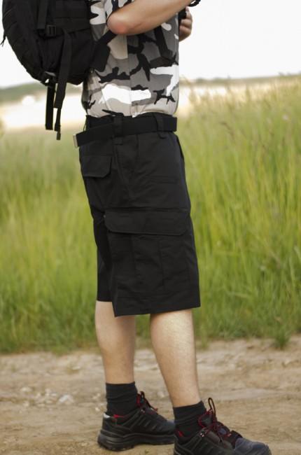 Helikon-Tex CPU pantaloni scurți Rip-Stop, negri