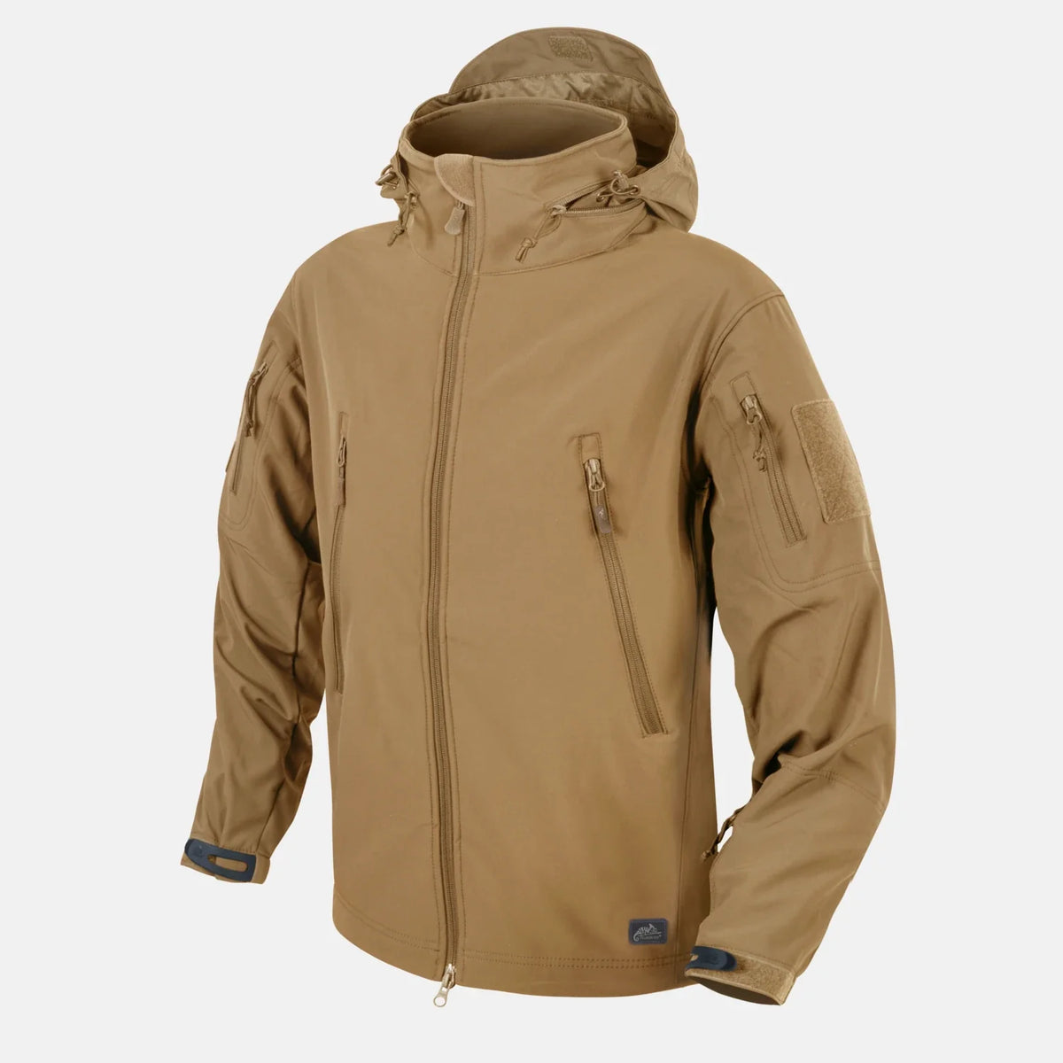 Helikon-Tex GUNFIGHTER bunda Shark Skin, Adaptive Green – kapucňa