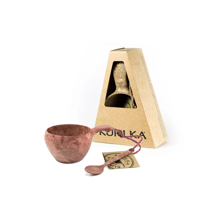 KUPILKA 21 Classic cană cu lingură cup, roșie