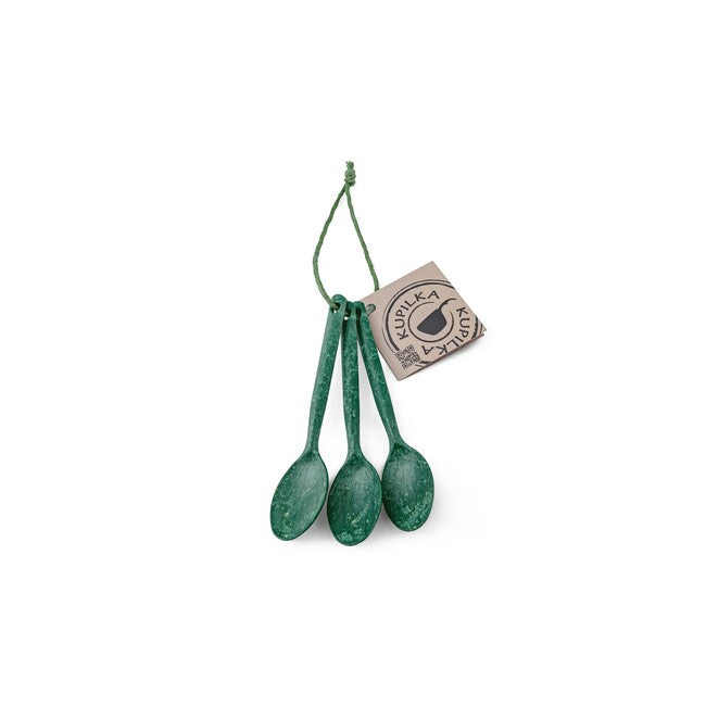 KUPILKA 3 set linguri de ceai 3buc, verde