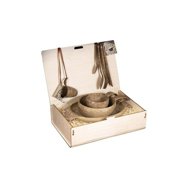 KUPILKA eko set vase nefrabile, maro