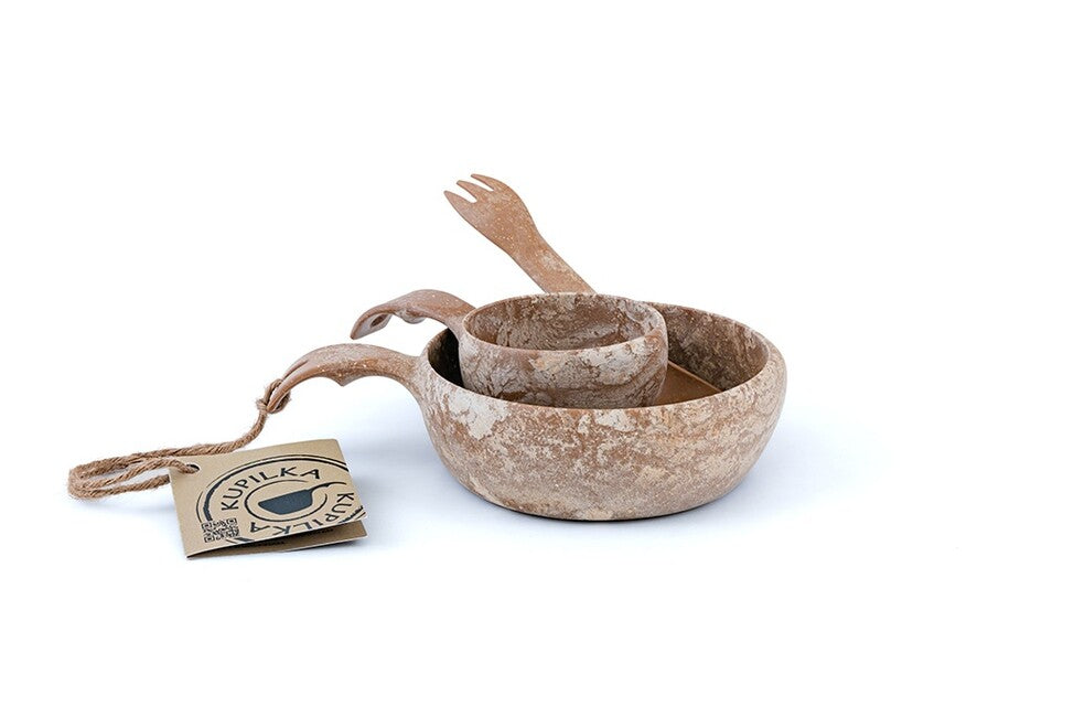 KUPILKA Junior set de vase nefrabil, maro