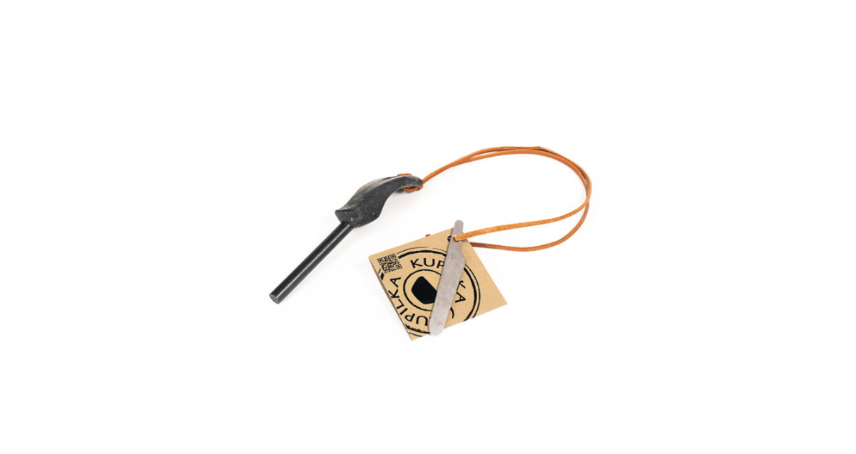 Kupilka FS8K Firesteel 8 Black amnar, 124 mm, negru