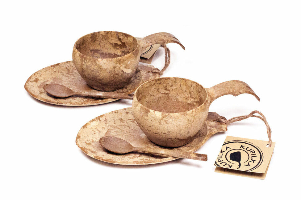Kupilka Slow down set Brown set de vase, maro