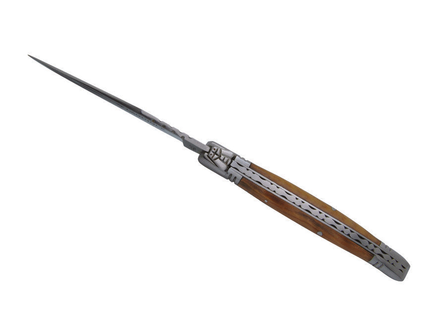 Laguiole DUB001015 briceag, lamă 11cm, oțel 440, mâner din lemn de măslin