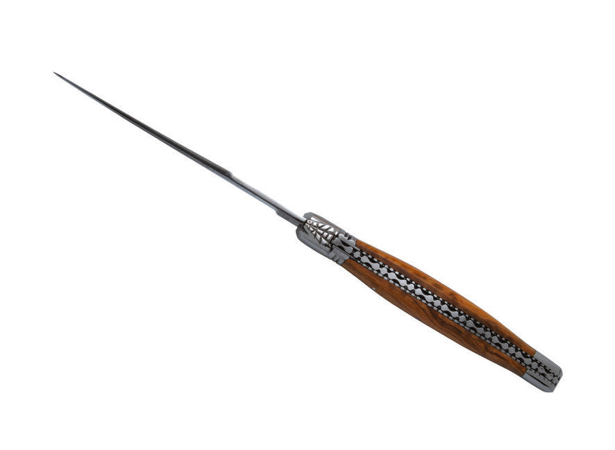 Laguiole DUB101 cuțit de friptură, lamă 11,5 cm, oțel 420, mâner lemn de măslin