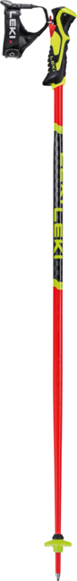 LEKI WCR Lite SL 3D bețe de schi, roșii aprins-negru-galben neon