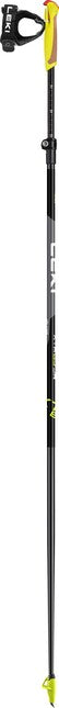 LEKI XTA 6.5 Vario Jr. bețe de schi, negre-alb-galben neon, 125 - 145 cm