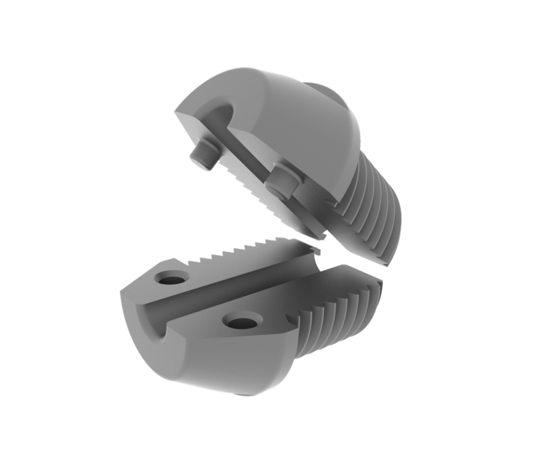 LEKI Endcap piesă de schimb 12mm (M8), gri deschis