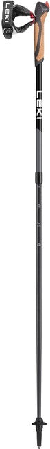 LEKI Spin Nordic Walking bețe, negre-gri argintiu-alb, 100 - 130 cm