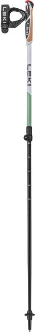 LEKI Spin Shark SL Nordic Walking bețe, albe-verde fum-antracit închis, 100 - 130 cm