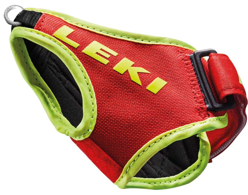 LEKI Frame Strap Shark curele, roșii neon, S/M/L