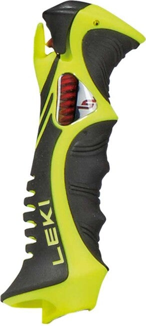 LEKI Trigger S SL09 mânere cu capac 16 mm, galbene neon/negru