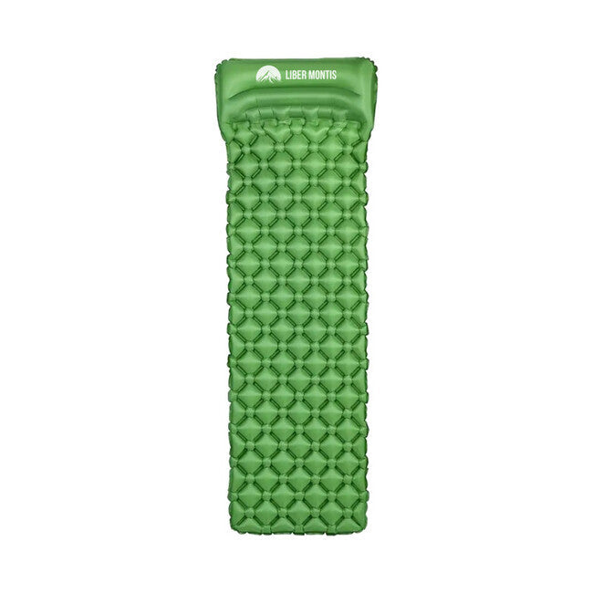 Liber Montis Torus Plus saltea gonflabilă de camping cu pernă, verde