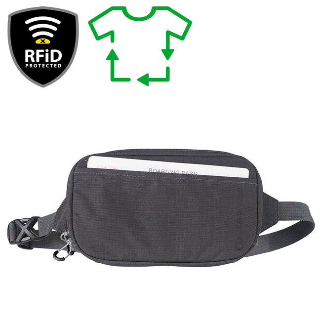 Lifeventure RFiD husă de călătorie pentru documente, gri