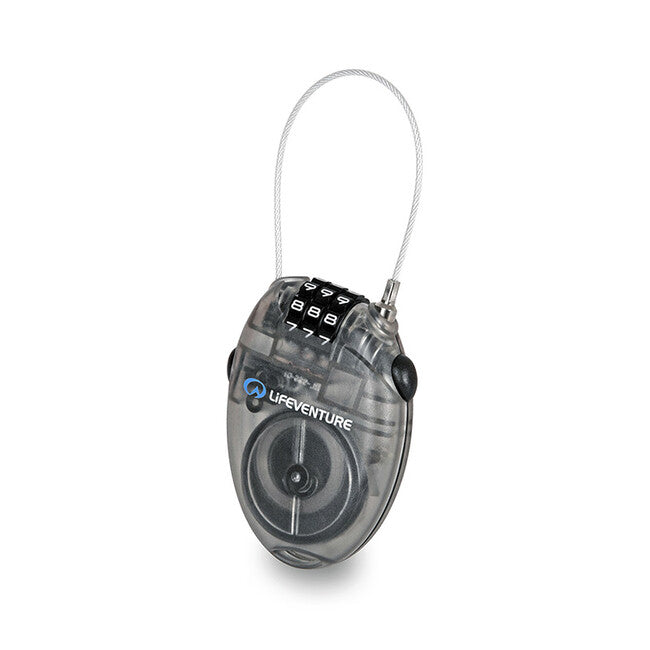 Lifeventure Mini Cable Lock zăvor cu cifru și coardă din oțel 70 cm