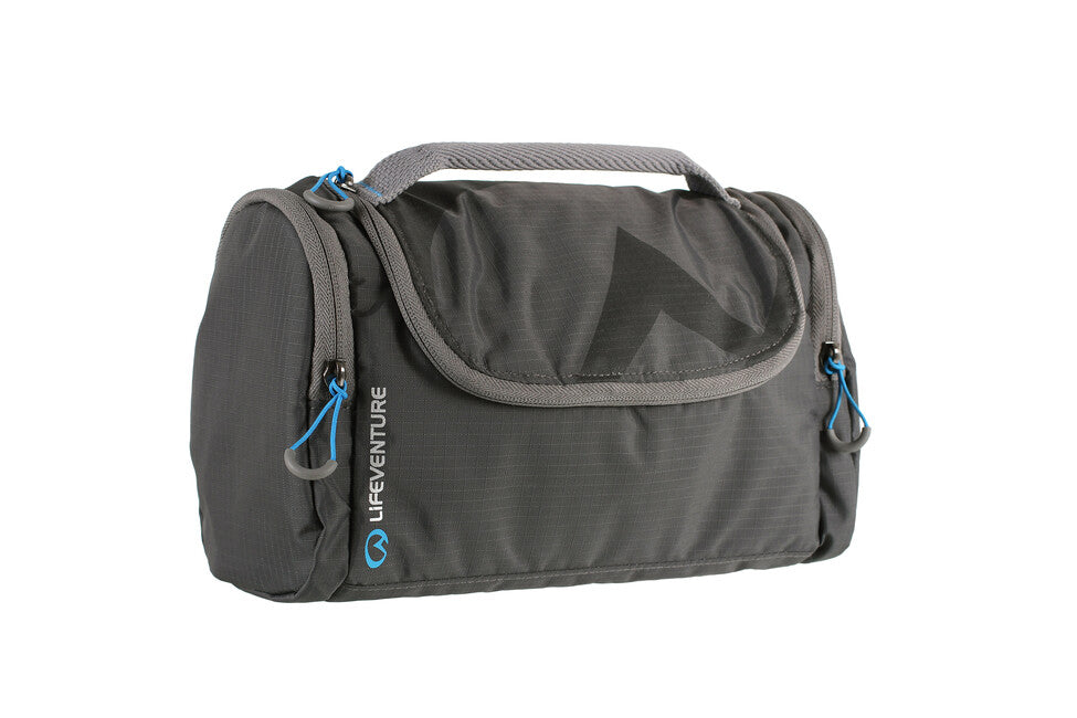Lifeventure Holdall husă din nylon pentru toaletă cu oglindă detașabilă, gri