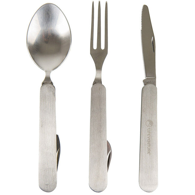 Lifeventure Knife Fork Spoon Set de tacâmuri pliabile - Folding