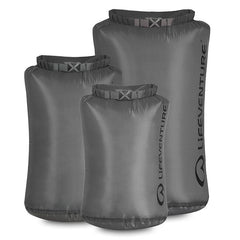 Lifeventure geantă impermeabilă set 5 l, 10 l, 25 l, gri