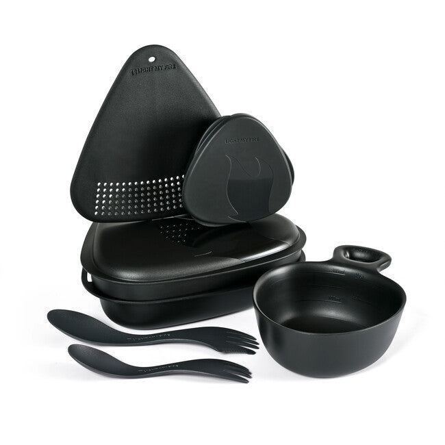 LIGHT MY FIRE Outdoor MealKit 2.0 set de masă, negru