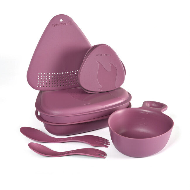 LIGHT MY FIRE Outdoor MealKit 2.0 set de masă, violet