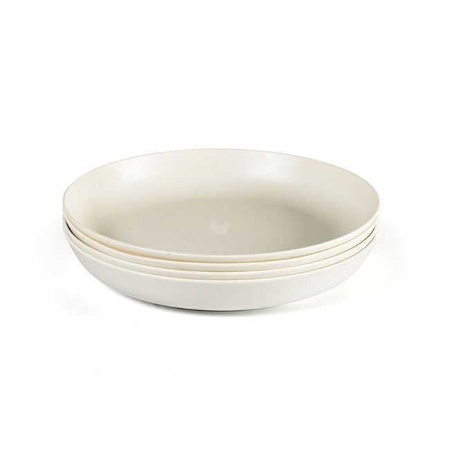LIGHT MY FIRE RamenPlate set farfurii BIO din plastic 4buc, crem