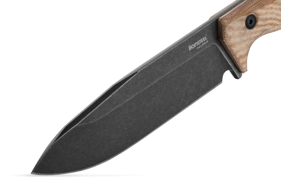 Lionsteel T6B CVN dagger lung cu mâner din micartă