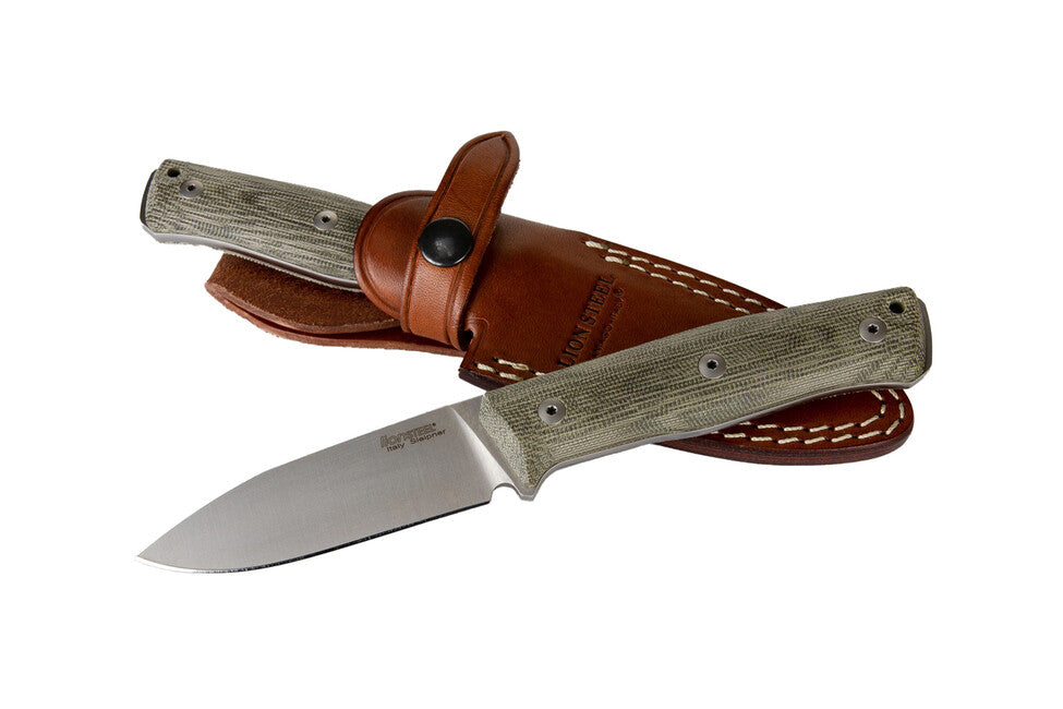 Lionsteel B35 CVG cuțit bushcraft cu lamă fixă din oțel Sleipner