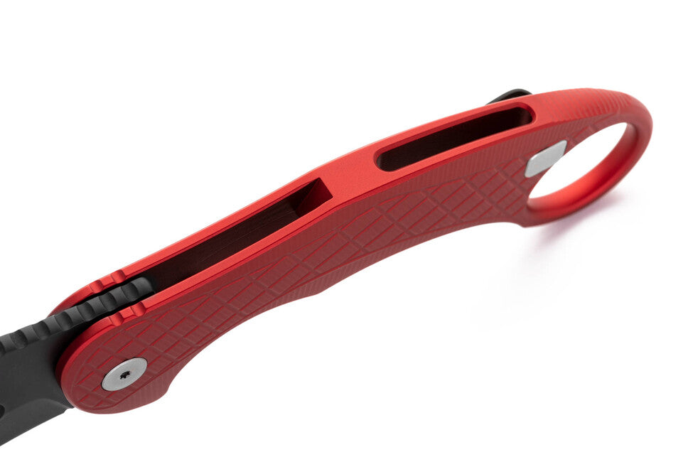 Lionsteel L.E. ONE 1 A RB cuțit tip KARAMBIT dezvoltat în colaborare cu Emerson Design, Red/Chemical Black