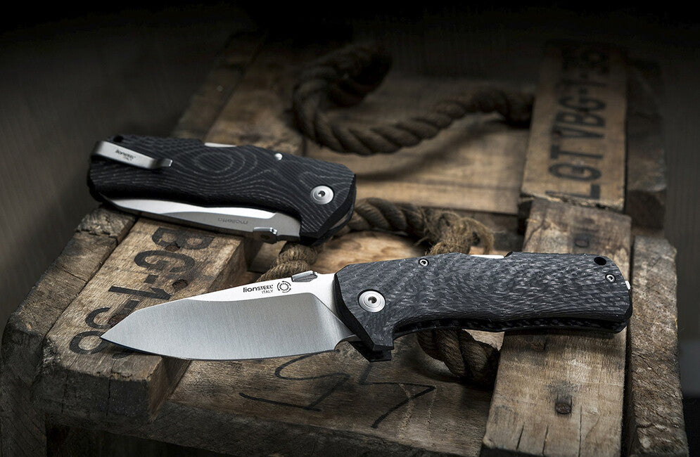 Lionsteel TM1 CS briceag foarte robust cu lamă din oțel Sleipner