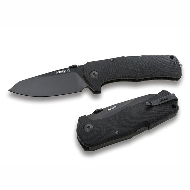 Lionsteel TM1 briceag foarte robust cu lamă neagră CB