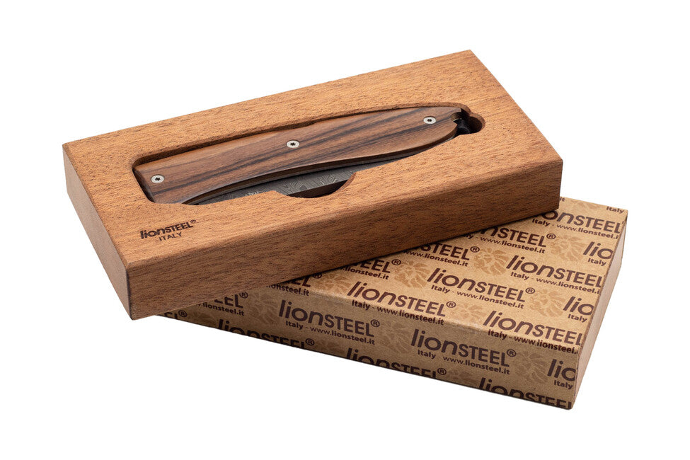 Lionsteel Opera briceag cu lamă din oțel damaschin 8800D-ST