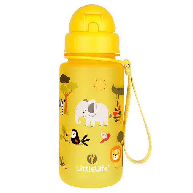 LittleLife Water Bottle sticlă de apă sau suc pentru copii 400 ml, safari