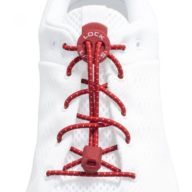 Lock Laces șireturi pentru pantofi, roșii