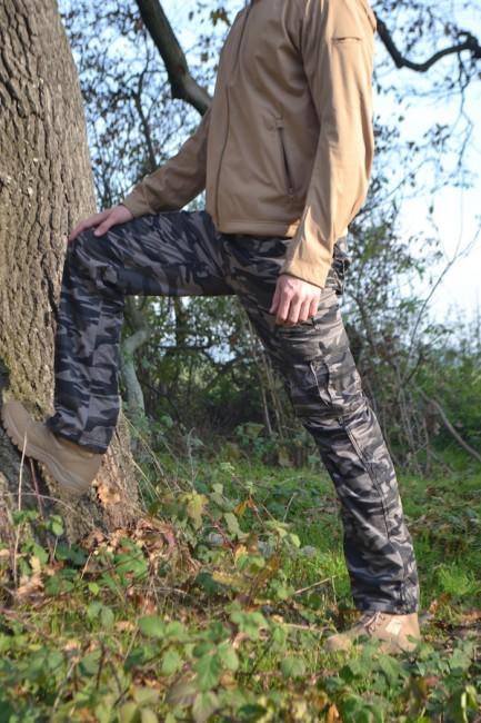 Loshan Lorenzo pantaloni de camuflaj gri model