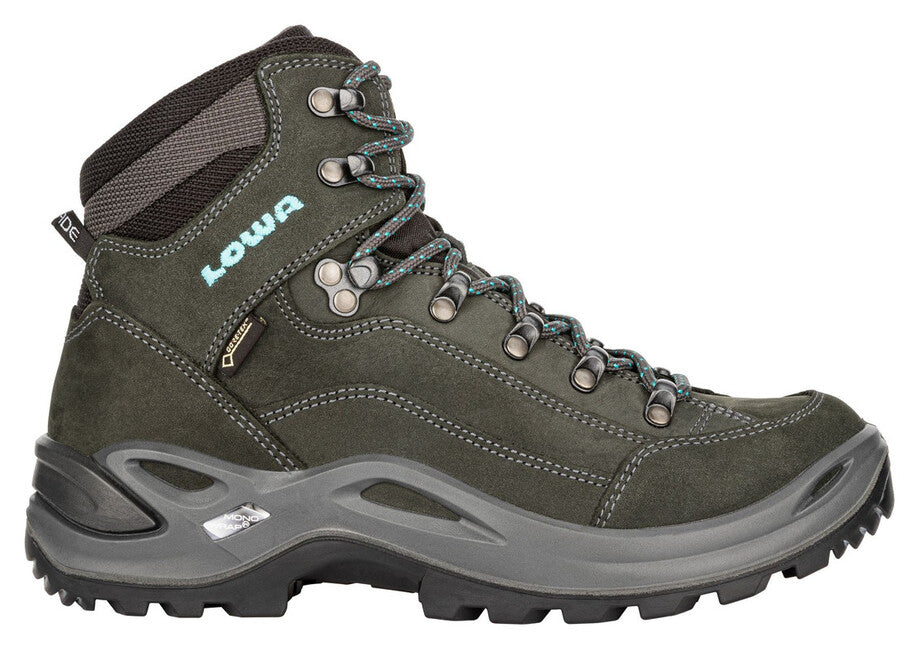 Lowa Renegade GTX Mid Ls bocanci de trekking pentru femei, Asphalt/turquoise