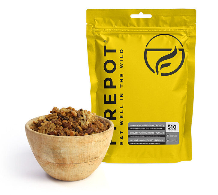 Firepot carne de porc de lux cu fasole 135g
