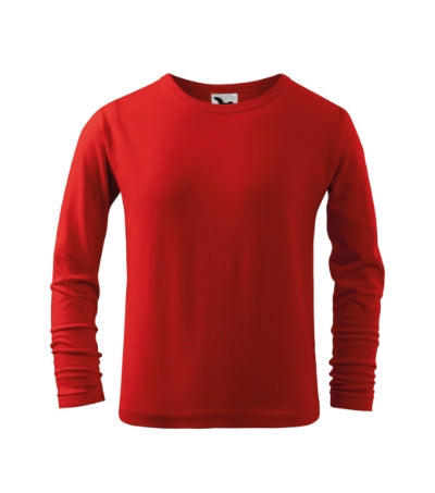 Malfini Fit-T LS tricou cu mânecă lungă pentru copii, roșu