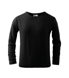 Malfini Fit-T LS tricou cu mânecă lungă pentru copii, negru